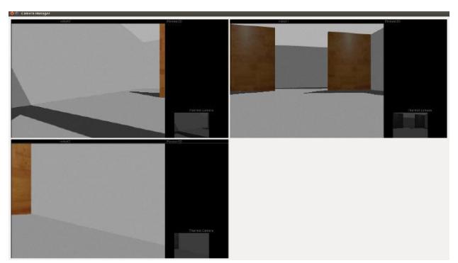 Fig 2. Multi-robots camera monitoring window