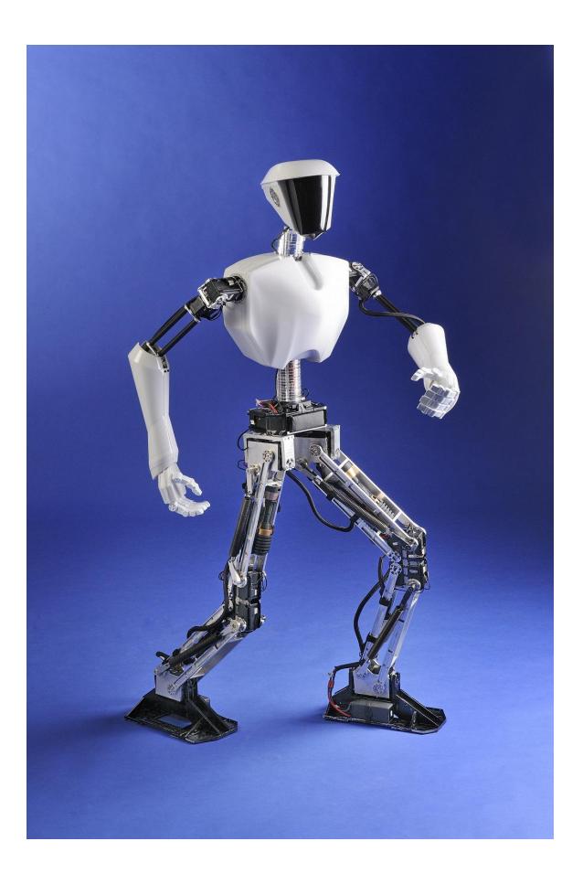 Fig. 1. CHARLI (Cognitive Humanoid Autonomous Robot with Learning Intelligence)