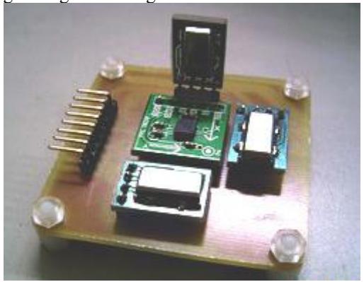 Fig. 6. The photo of accelerometer and gyroscopes.