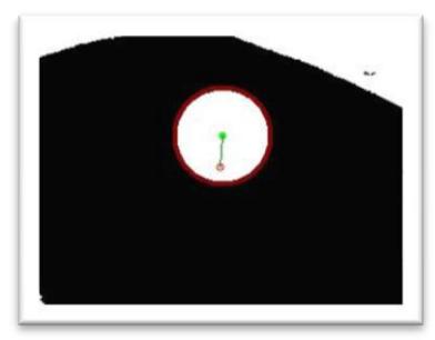 Ball Tracking View using OpenCV.