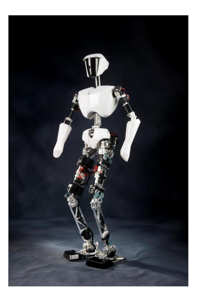 Fig. 1. CHARLI-2 (Cognitive Humanoid Autonomous Robot with Learning Intelligence)