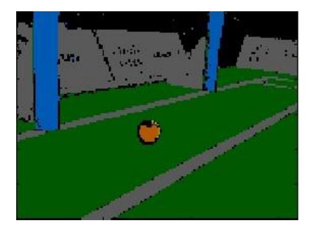 Fig. 4. Visualization of the color segmentation