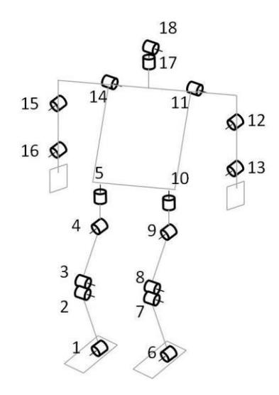 Fig. 3. Kinematic design of HuroEvolution*AD*.
