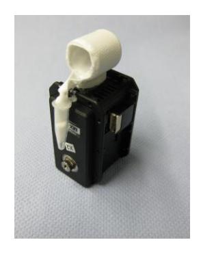 Fig. 2. Servo including wetted fleece for cooling