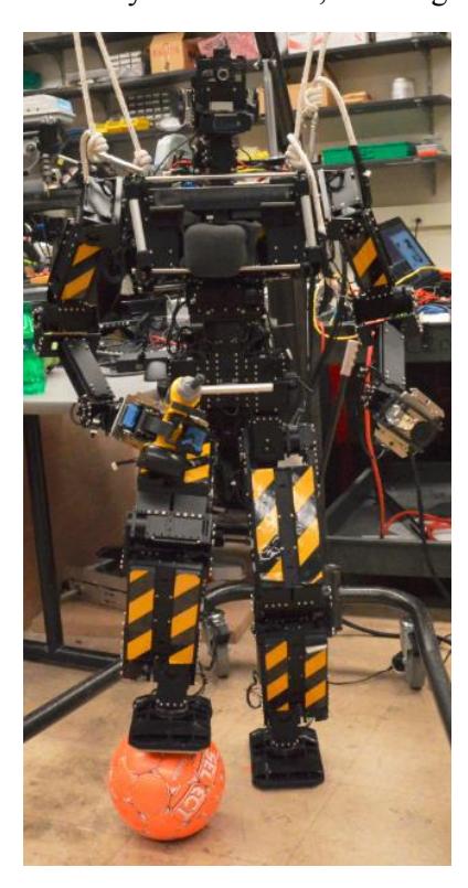 Fig 7: THORwIn gearing up for RoboCup at the GRASP Lab, University of Pennsylvania.