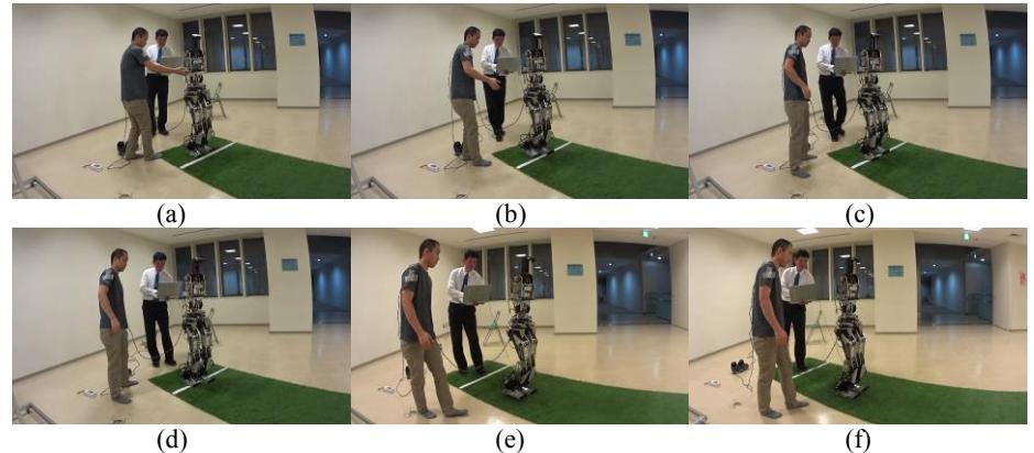 Fig.7. Photographs of the walking robot 
