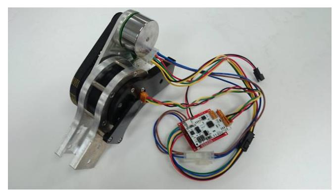 Fig. 3: Shock Absorbing servo motor including an original control circuit (Max. 100A)