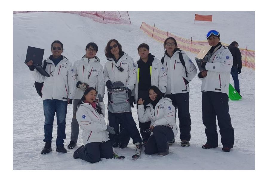 The members of Team HERoEHS at the Coronet Peak