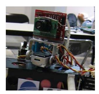 Pan-tilt mechanism used on-board the humanoid robot