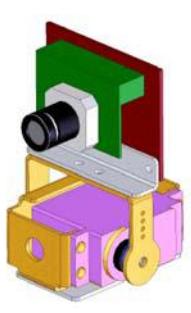 Pan-tilt mechanism used on-board the humanoid robot