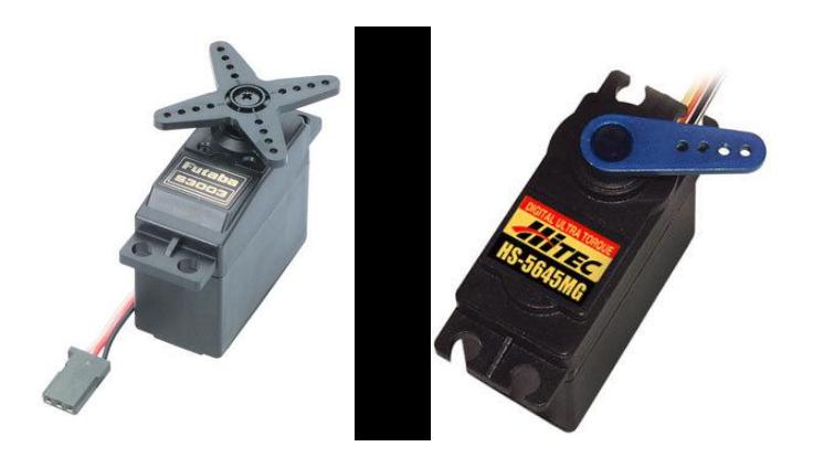 Fig.4. Servomotors (Futaba & Hitec)
