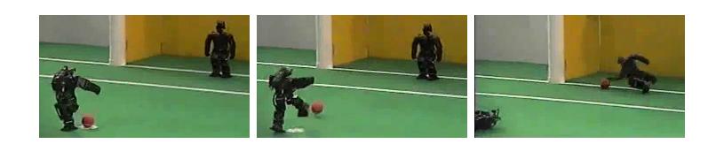 Fig. 1. Practice shot during the 1st Mexican RoboCup Open