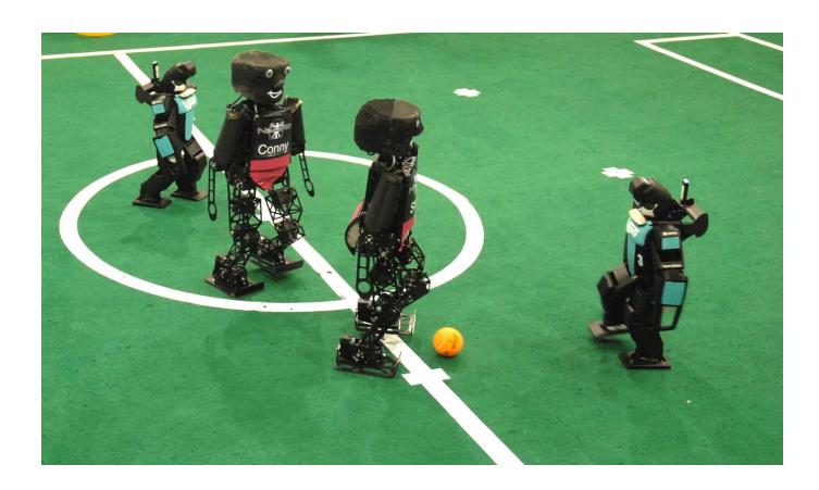 RoboCup 2008 final NimbRo vs. Team Osaka. NimbRo won 7:6.