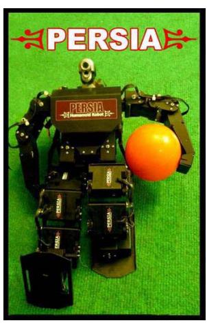 Photograph of the implemented Persia humanoid robot