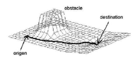 Fig. 3. Example of Potential Field