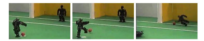 Fig. 1. Practice shot during the 1st Mexican RoboCup Open
