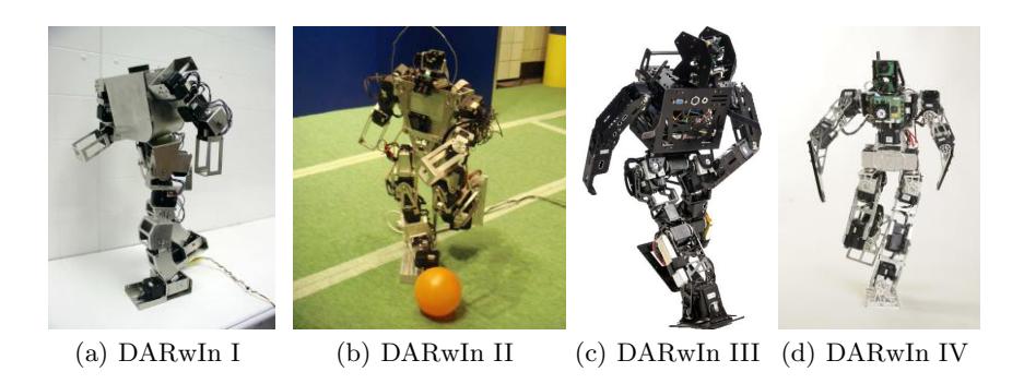 Fig. 1. Family of DARwIn Robots