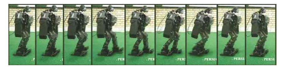Fig. 4. Forward walking image sequence