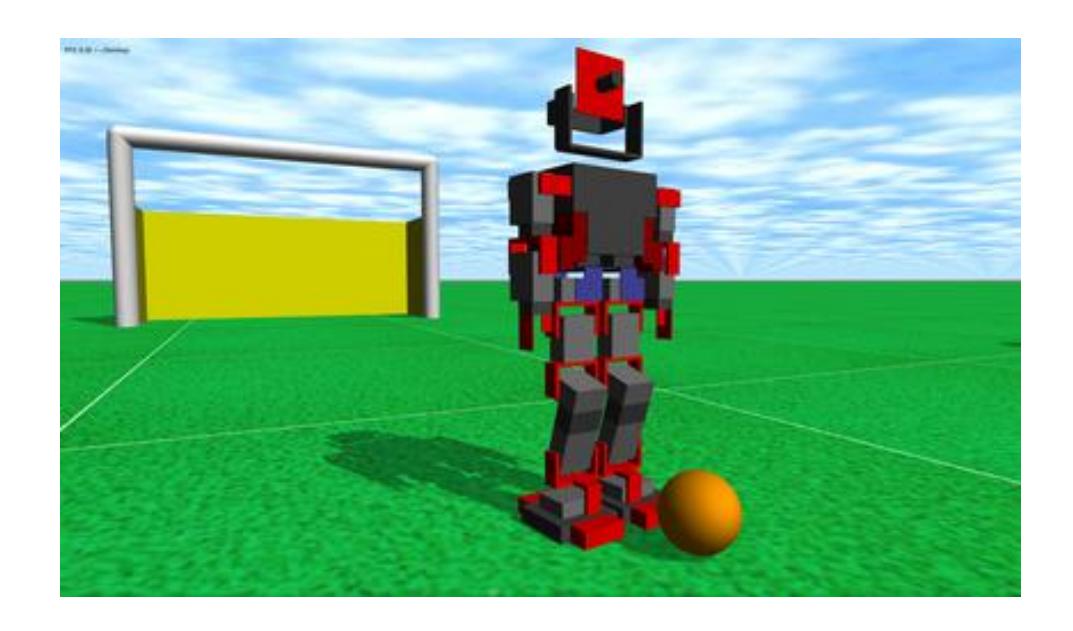 Our custom robot simulator used in evolutionary algorithm experiments