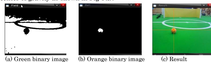 Fig 3. Vision System with shape of ball
