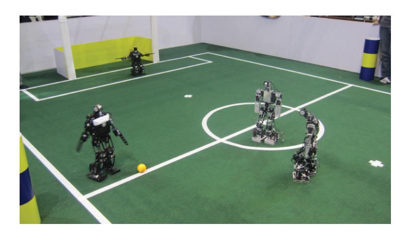 Fig. 2. The goalkeeper and the attacker