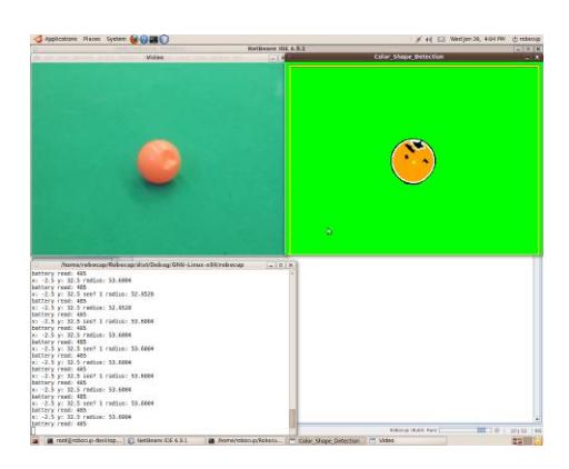 Fig. 2. Ball detection