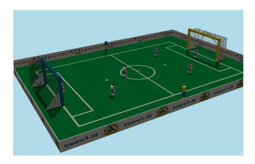 Fig. 5. Customized Webots simulator