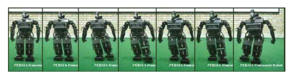 Fig. 3. Forward walking image sequence
