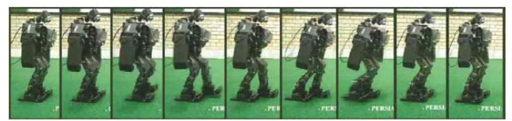 Fig. 4. Forward walking image sequence