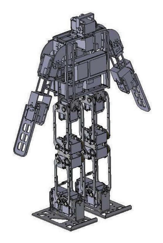 Fig. 3. Robot's mechanical sketch