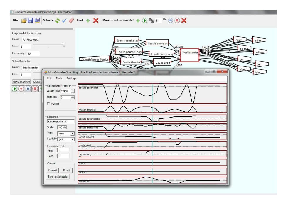 Graphical framework environment for motion design