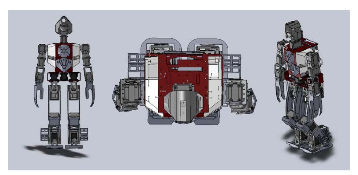 Fig. 1. Mechanical design of HIWIN MAN