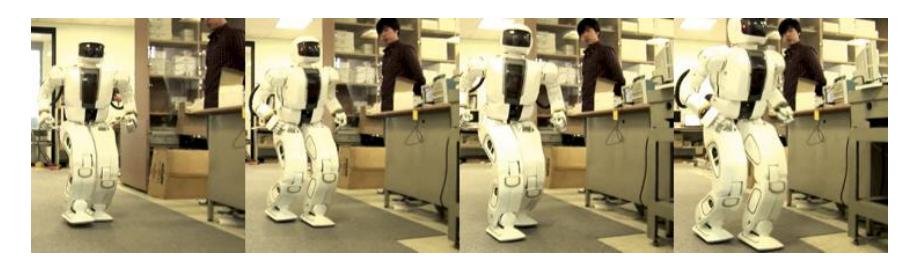 Fig. 8. Running experiment