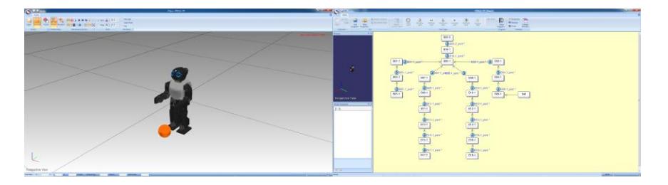 Fig. 9. Robot simulation