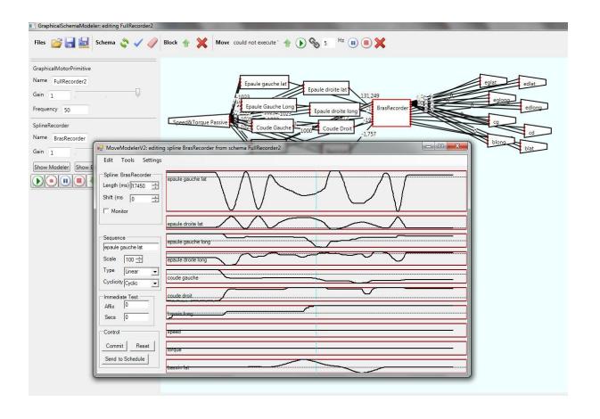 Motion design framework visual programming environment