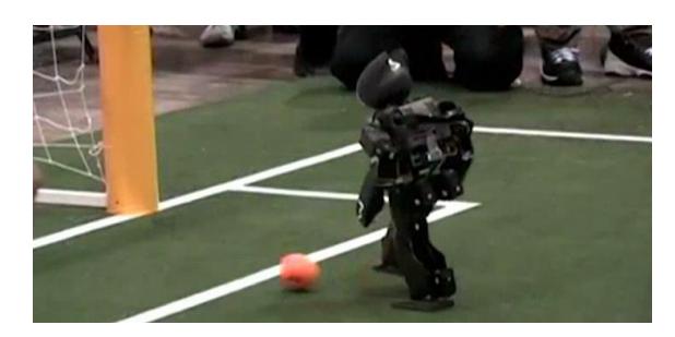 Team Cyberlords + Falconbots scoring at RoboCup 2012, Mexico City