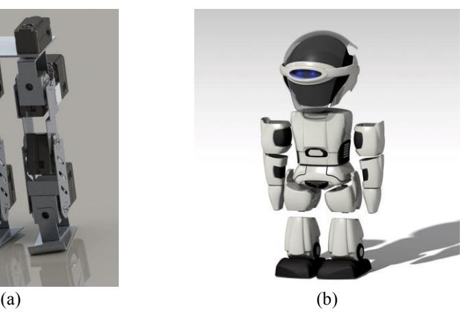 Figure 1: KIARASH-OP structural design (a) aluminum structure (b) carbon fiber body cover