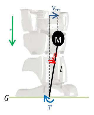 Figure 4: Inverse pendulum model