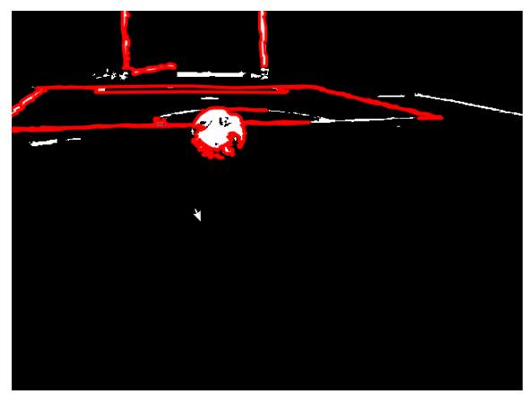 Fig. 2 Binarized image with detected contours