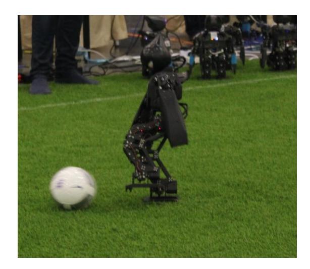 REJr walking towards the ball in RoboCup 2015