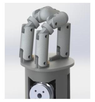 Figure 4: Right: One generation of RoHa structure, Left: RoHa's 3D-model design