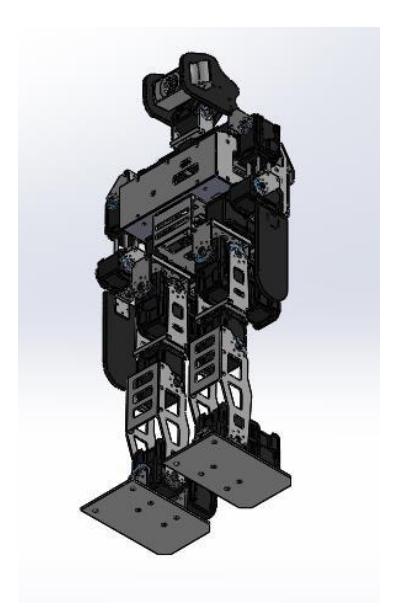 Fig. 6 Mechanical design of Barelang FC.