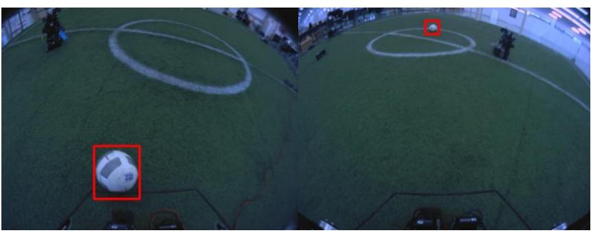 fig. 7. Detection with the ball in 2015