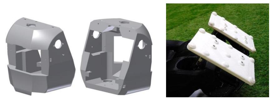 Fuselage parts and Spiked leg