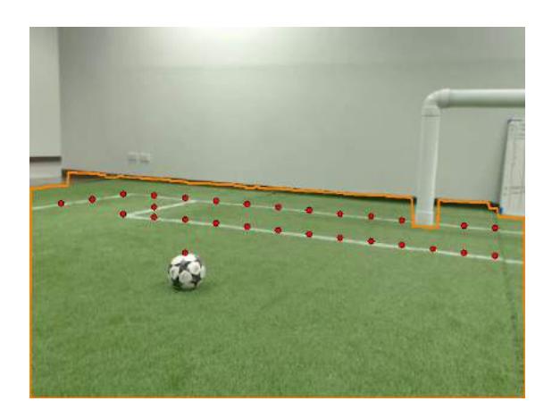 Fig. 6: Example of line detection