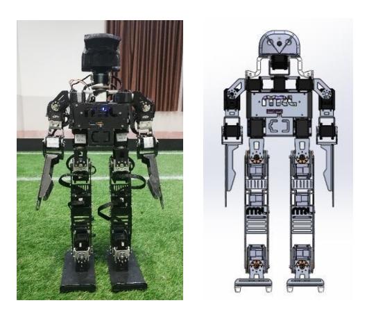 Ashkan humanoid KidSize robot.