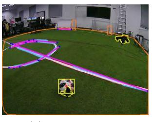 (a) Ball Detection (b) Goal Detection