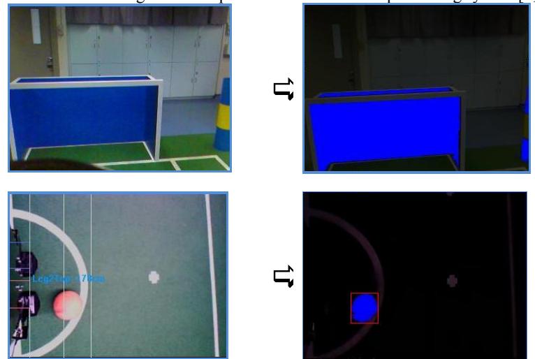 Fig. 5. Object detection in vision processing.