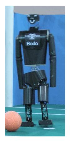 Fig. 2. NimbRo TeenSize robots Bodo, Robotina, and Dynaped.