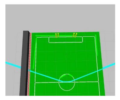 Left: Projected detections prior to kinematic calibration, with projection errors annotated by red arrows. Right: Projected detections after kinematic calibration [9].
